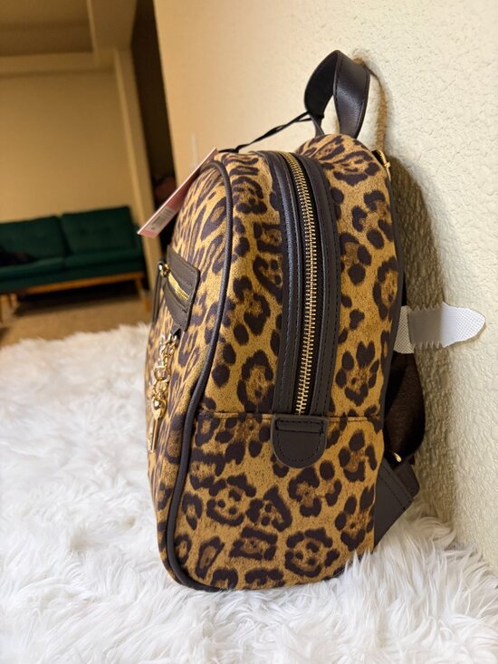 Juicy Couture Leopard Mini Backpack Brown Black NWT main image 4